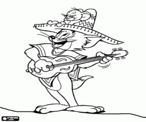 Colora Tom e Jerry in Messico, i mariachi