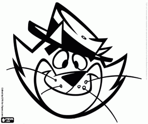 Colora Top Cat, il volto del protagonista