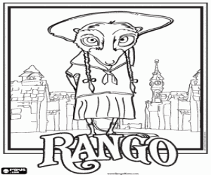 Colora Il topolino di cactus Priscilla