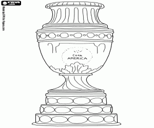 Colora Il trofeo della Copa América