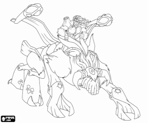 Colora Troncalion, un gormiti della foresta