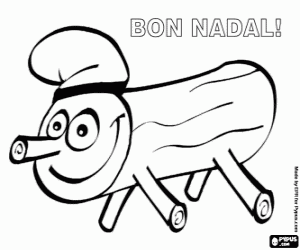 Colora Il Tronco di Natale, in catalano