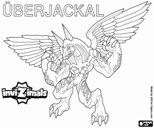 Colora Uberjackal, un magico Invizimals