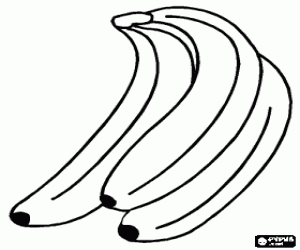 Colora Un grappolo di banane
