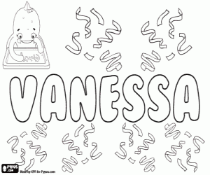 Colora Vanessa, variante di Vanesa
