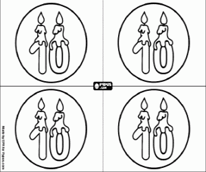 Colora Vieni alla mia festa di dieci anni