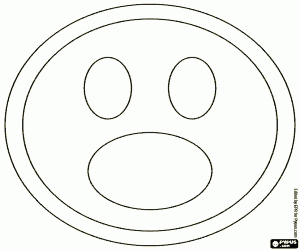 Colora Il viso stupito di Smiley