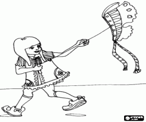 Colora Il volo di un aquilone