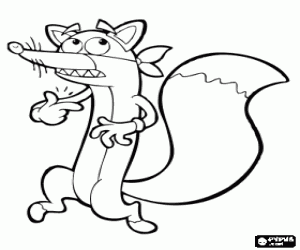 Colora La volpe astuta Swiper