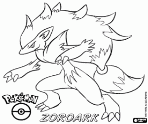 Colora Una volpe Pokémon, Zoroark