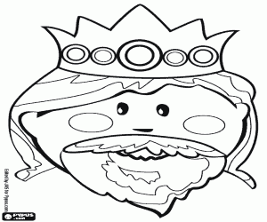 Colora Il volto dil re Melchiorre