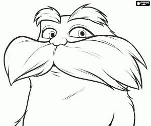Colora Il volto del Lorax