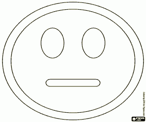 Colora Il volto neutro di Smiley