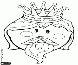 Colora Il volto del re Gaspare