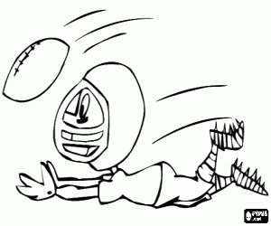 Colora Il widereceiver cattura la palla