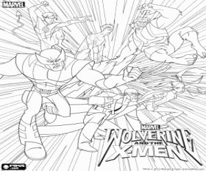 Colora Wolverine e gli X-Men
