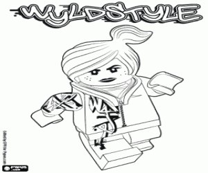Colora Wyldstyle, un personaggio Lego