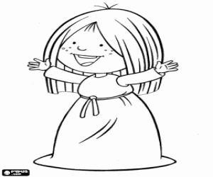 Colora Ylvi, una amica di Vicky il vichingo