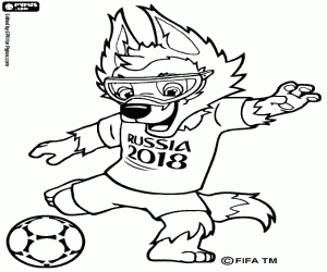 Colora Zabivaka, la mascotte della Russia 2018
