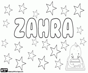 Colora Zahra, nome per ragazza