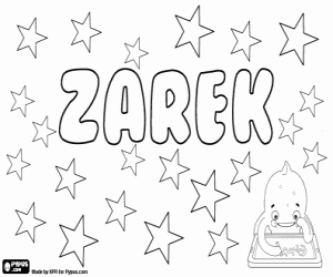 Colora Zarek, nome per bambino