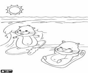 Colora Zhu Zhu Pets sulla spiaggia