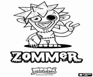 Colora Zommer, personaggio in Moshi Monsters