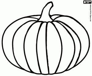 Colora Un zucca, frutto della Cucurbita