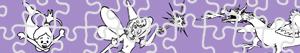 Disegni Puzzles di Fantasia da colorare