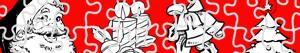 Disegni Puzzles di Natale da colorare