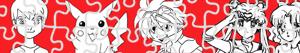 Disegni Puzzles di Anime - Manga da colorare