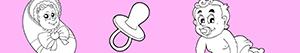 Disegni Baby, il più piccolo della famiglia da colorare