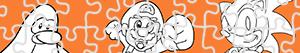 Disegni Puzzles di Videogiochi da colorare