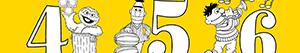 Disegni Numeri di Sesame Street da colorare
