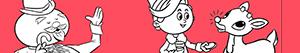 Disegni Rudolph la renna dal naso rosso da colorare
